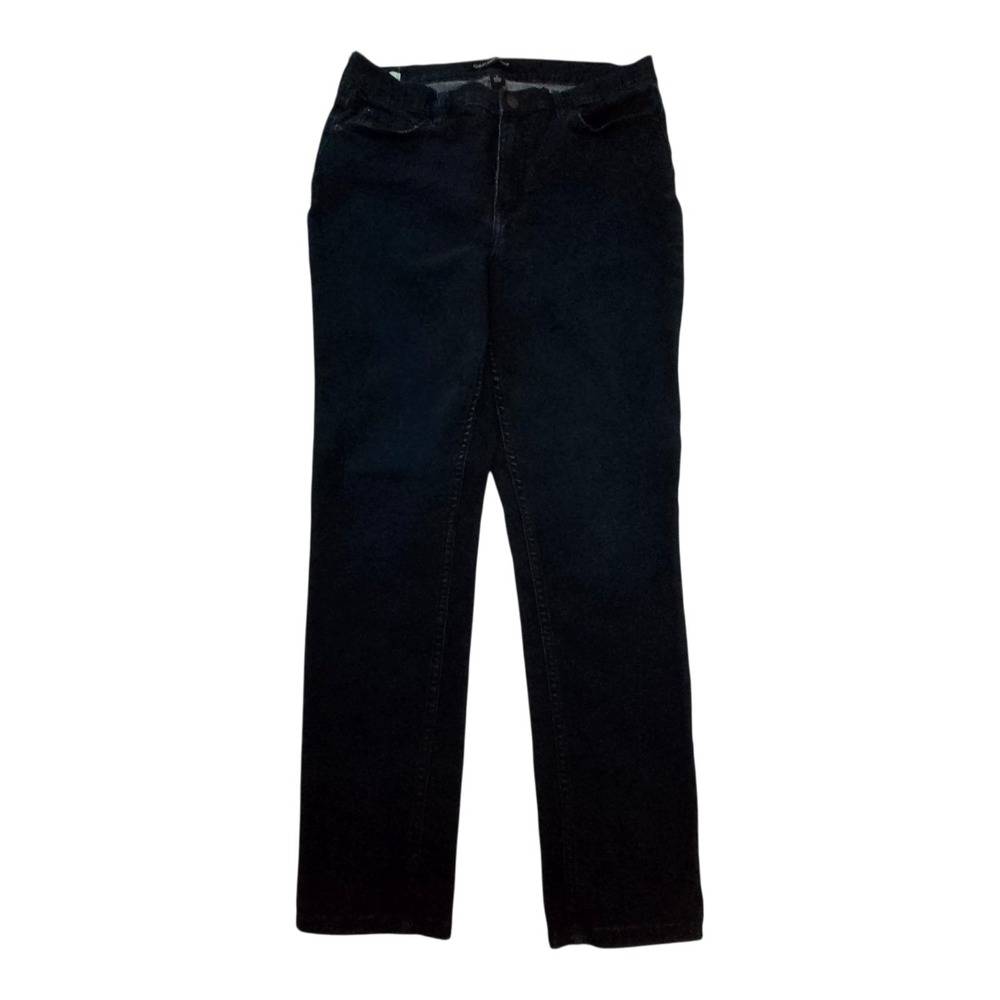 Calvin Klein Jeans Womens 12 Dark Wash Straight Leg Repreve Stretch Denim Indigo